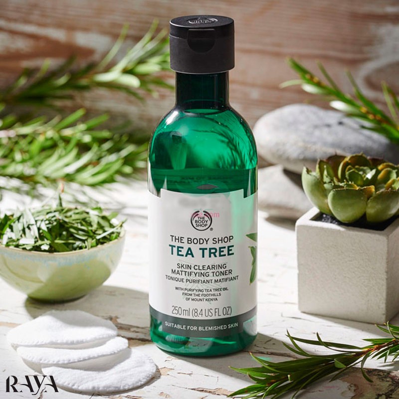 تونر پاک کننده و مات کننده تی تری بادیشاپ حجم 60 و 250 میل The Body Shop Tea Tree Skin Clearing Mattifying Toner